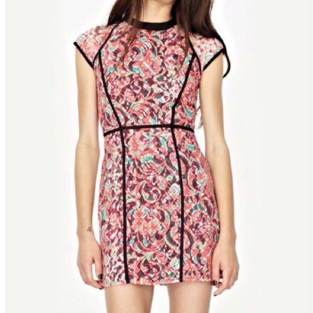 ☀️2/$20 Shakuhachi Deco Lace Overlay Mini Dress - Picture 2 of 15